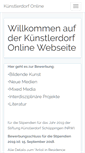 Mobile Screenshot of kuenstlerdorf-online.de